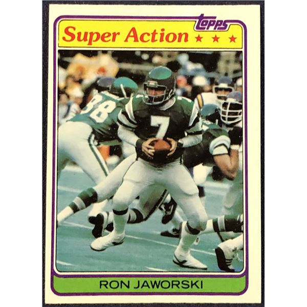 1981 TOPPS NFL RON JAWORSKI