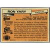 Image 2 : 1981 TOPPS NFL RON YARY (HOF)