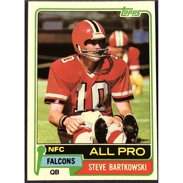 1981 TOPPS NFL STEVE BARTKOWSKI