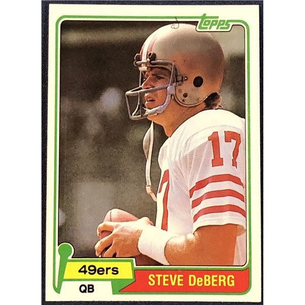1981 TOPPS NFL STEVE DeBERG