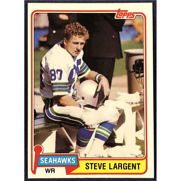 1981 TOPPS NFL STEVE LARGENT (HOF)