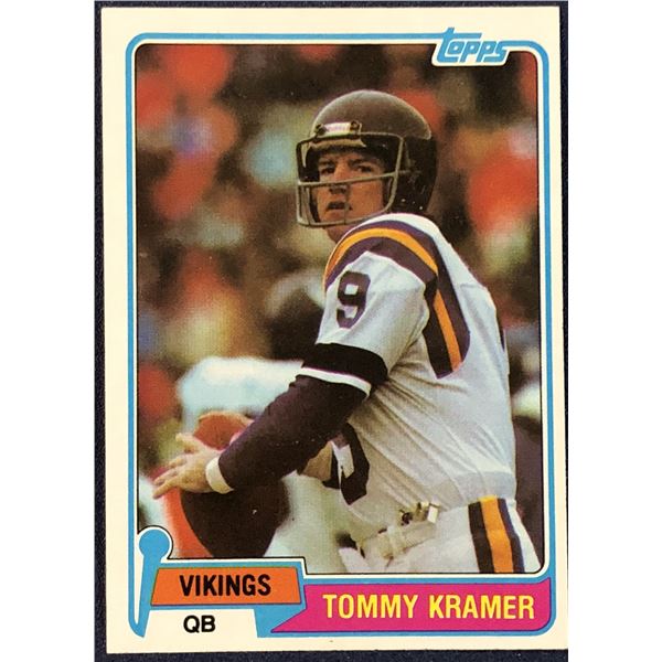 1981 TOPPS NFL TOMMY KRAMER