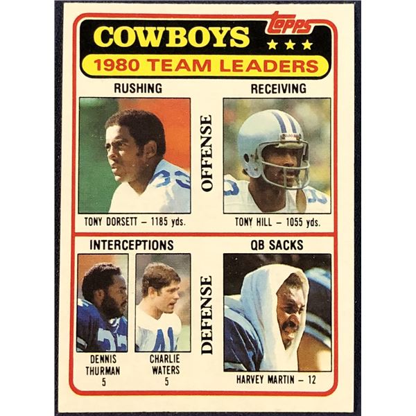 1981 TOPPS NFL TONY DORSETT