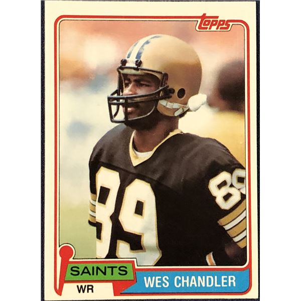 1981 TOPPS NFL WES CHANDLER