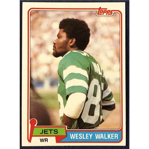 1981 TOPPS NFL WESLEY WALKER