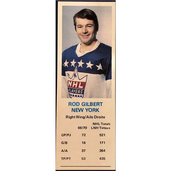 1970-71 DAD'S COOKIES ROD GILBERT (HOF)