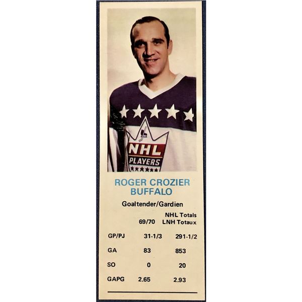 1970-71 DAD'S COOKIES ROGER CROZIER (HOF)