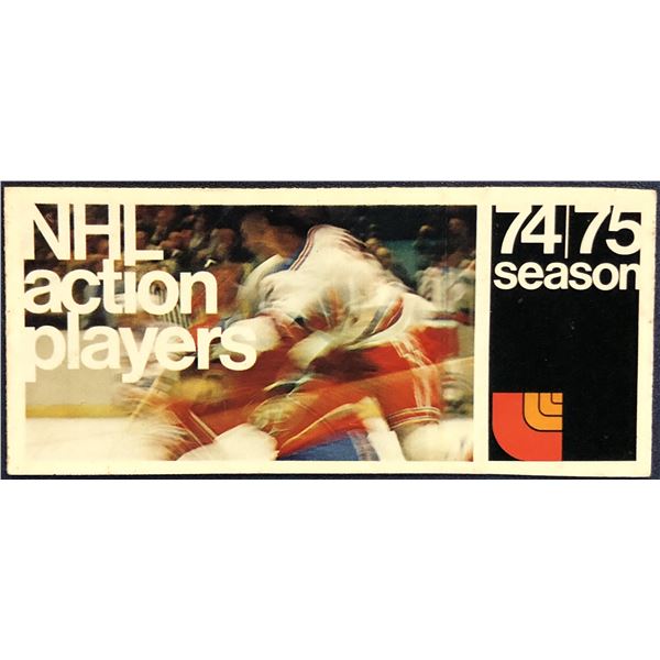 1974-75 LOBLAWS NHL INTACT PLAYER STRIP