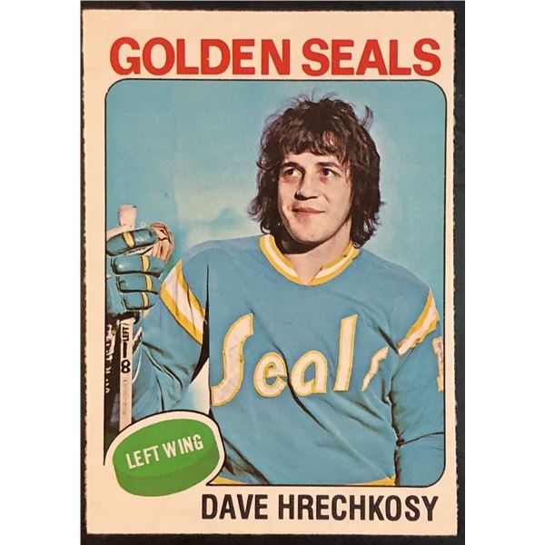 1975-76 NHL O-PEE-CHEE DAVE HRECHKOSY ROOKIE CARD