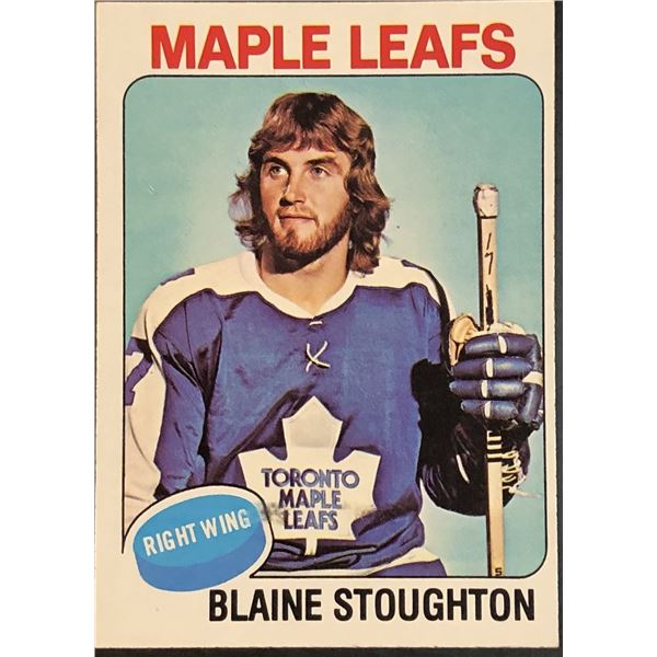 1975-76 NHL TOPPS BLAINE STOUGHTON ROOKIE CARD