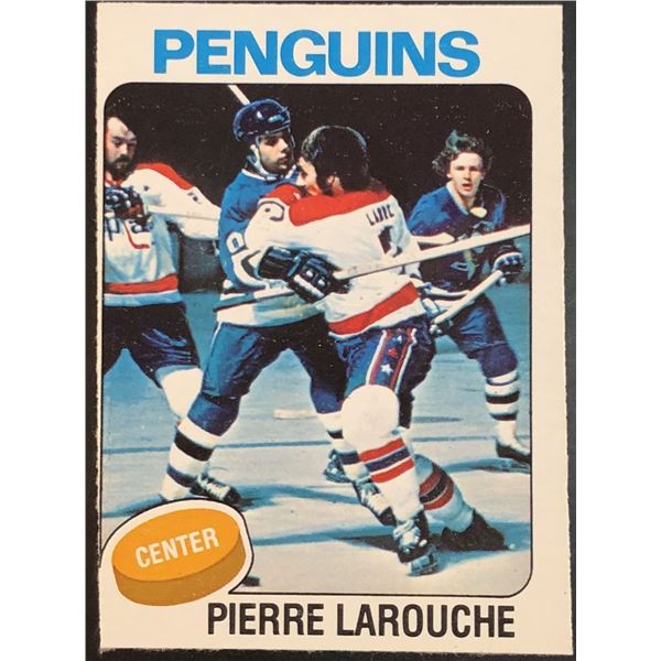 1975-76 O-PEE-CHEE PIERRE LAROUCHE ROOKIE CARD