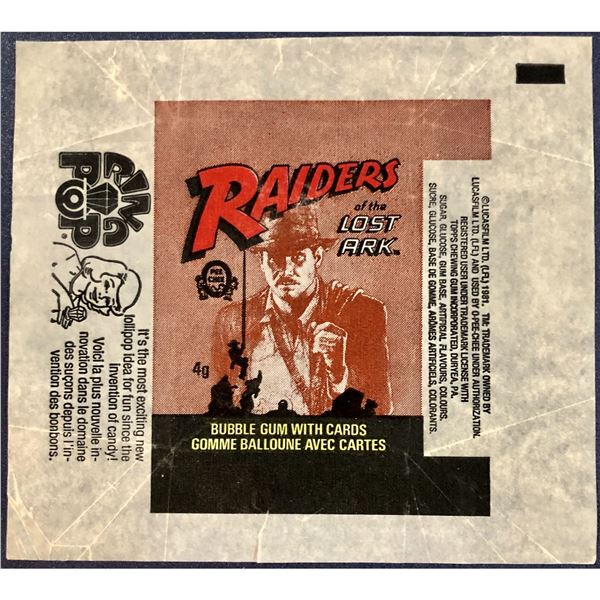 1982 O-PEE-CHEE RAIDERS OF THE LOST ARK WRAPPER