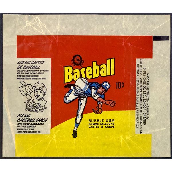 1975 O-PEE-CHEE BASEBALL WRAPPER