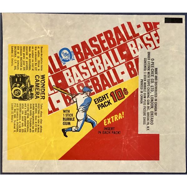 1970 O-PEE-CHEE BASEBALL WRAPPER