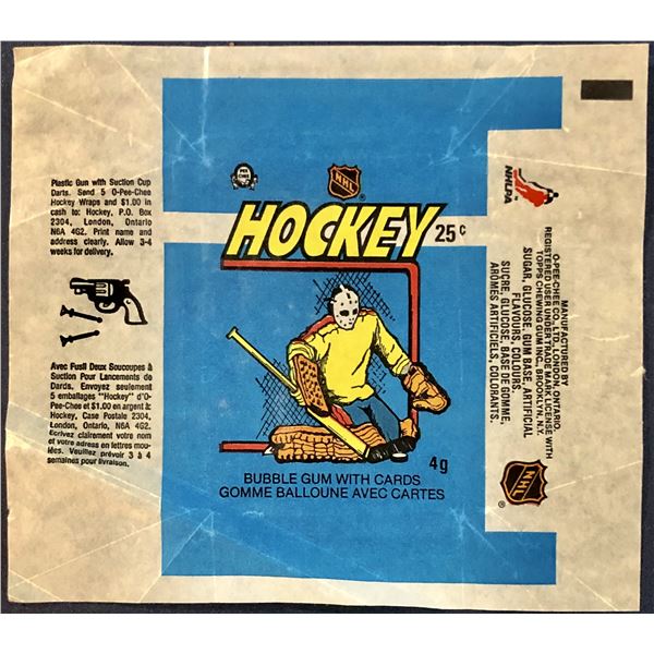 1982-83 O-PEE-CHEE NHL WRAPPER