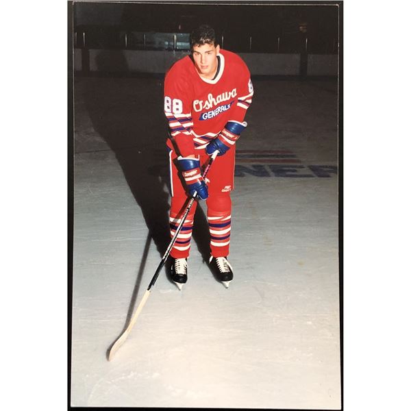 ERIC LINDROS (HOF) 4"x6" OSHAWA GENERALS 1989-90 GLOSSY