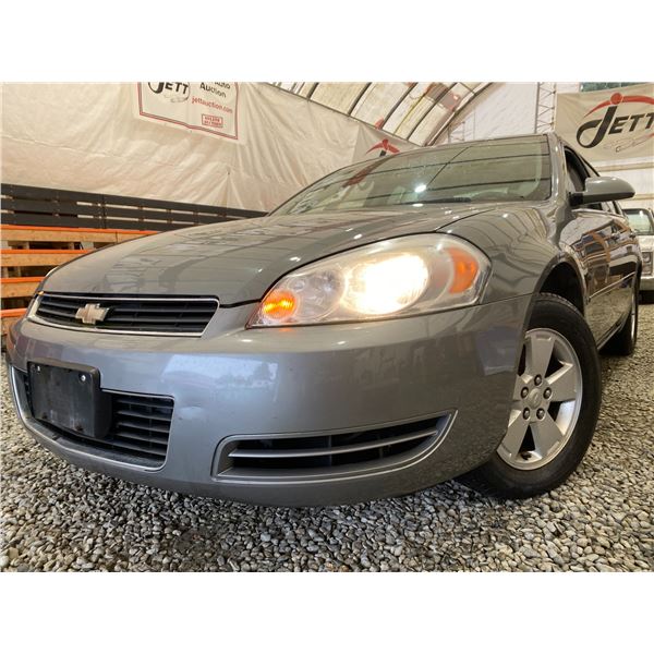 PARKSVILLE - 2007 CHEVROLET IMPALA GREY 298984 KMS "NO RESERVE" - D403054