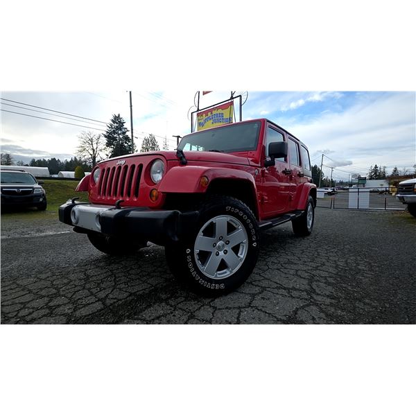 DUNCAN - 2012 JEEP WRANGLER RED "NO RESERVE" 156865 KMS - D278931