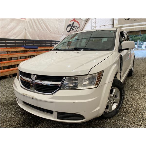PARKSVILLE - 2009 DODGE JOURNEY WHITE 108106 KMS "NO RESERVE" - D609083