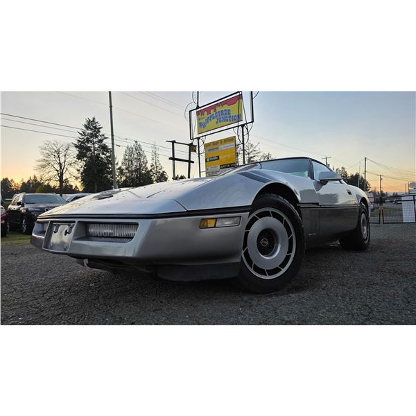 DUNCAN - 1984 CHEVROLET CORVETTE SILVER  128080 KMS - "NO RESERVE"