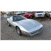 Image 6 : DUNCAN - 1984 CHEVROLET CORVETTE SILVER  128080 KMS - "NO RESERVE"