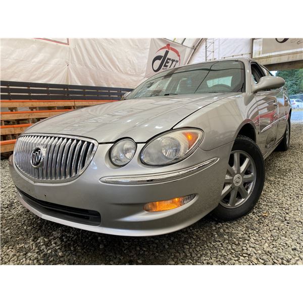 PARKSVILLE - 2008 BUICK ALLURE GREY 163572 KMS "NO RESERVE" - D264172