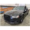 Image 3 : PARKSVILLE - 2013 AUDI A4 BLACK 290134 KMS "NO RESERVE" - J027966