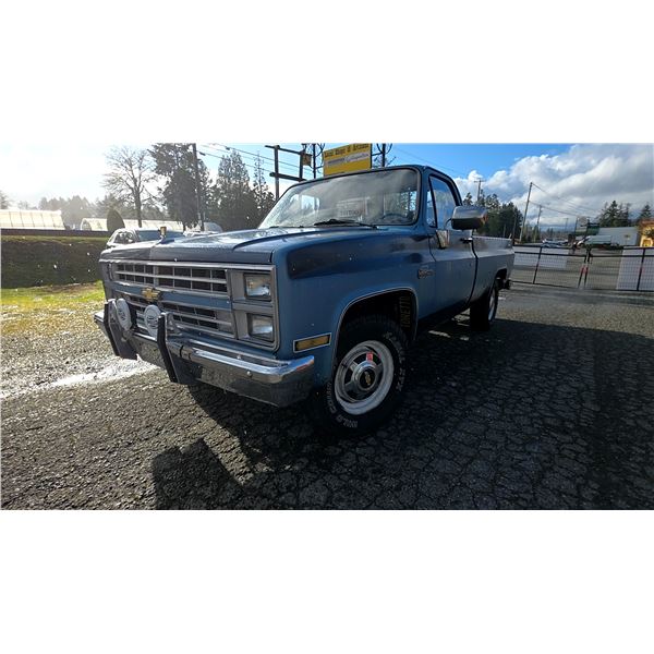 DUNCAN - 1985 CHEVROLET C20 BLUE 280394 KMS" NO RESERVE" - P138207