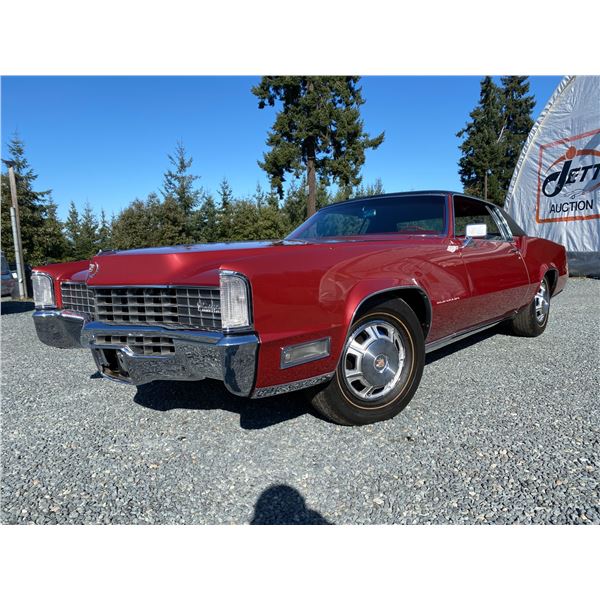 PARKSVILLE - 1968 CADILLAC  ELDORADO  RED 16600 MILES "NO RESERVE" - D211548