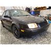 Image 8 : PARKSVILLE - 2002 VOLKSWAGEN JETTA BLACK  204674KMS "NO RESERVE"  - B028361