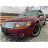 Image 1 : PARKSVILLE - 2007 LINCOLN MKZ RED 255238 KMS "NO RESERVE" - P651144