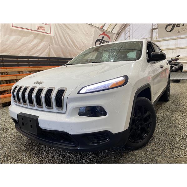 PARKSVILLE - 2014 JEEP CHEROKEE WHITE 164960 KMS - B302629
