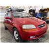 Image 8 : PARKSVILLE - 2007 CHEVROLET AVEO RED 249262 KMS -"NO RESERVE" - B720391