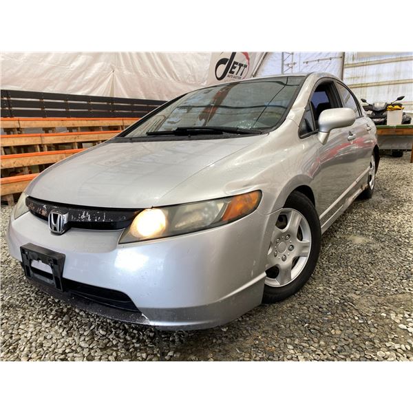 PARKSVILLE - 2006 HONDA CIVIC SILVER 300935 KMS - B002131
