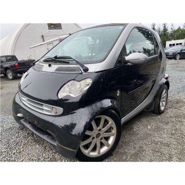 PARKSVILLE - 2006 SMART FORTWO  BLACK 156370 KMS "NO RESERVE" - B272119