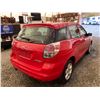 Image 15 : PARKSVILLE - 2005 TOYOTA COROLLA MATRIX RED 299999 TMU - D848086