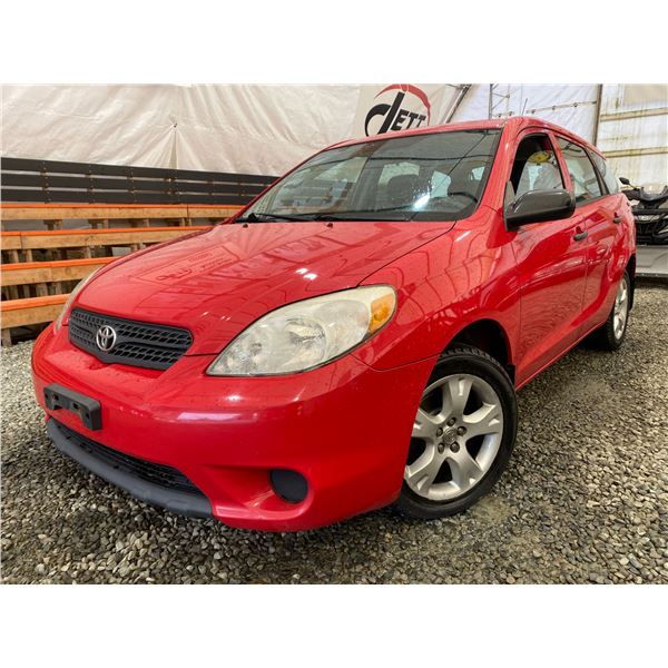 PARKSVILLE - 2005 TOYOTA COROLLA MATRIX RED 299999 TMU - D848086