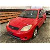 Image 3 : PARKSVILLE - 2005 TOYOTA COROLLA MATRIX RED 299999 TMU - D848086