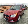 Image 3 : PARKSVILLE - 2010 CHEVROLET AVEO RED 132510 KMS - B106013