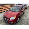 Image 4 : PARKSVILLE - 2010 CHEVROLET AVEO RED 132510 KMS - B106013