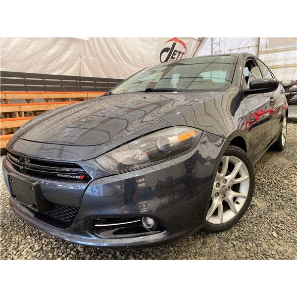 PARKSVILLE - 2013 DODGE DART BLACK 209181 KMS - B300983