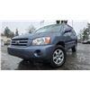 Image 1 : DUNCAN - 2005 TOYOTA HIGHLANDER BLUE "NO RESERVE" 107736 KMS - D086233A