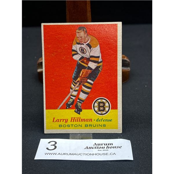 Larry Hillman 1957 Noston Bruins Trading Card