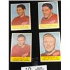 Image 1 : Lot of 4 1957 Detroit Redwings Trading Cards: Bill McNeil, Johnny Wilson, Marcel Pronovost, Alex Del