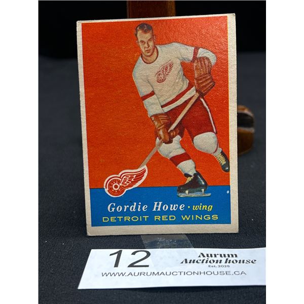 Gordie Howe 1957 Detroit Redwings Trading Card