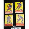 Image 1 : Lot of 4 1957 New York Rangers Trading Cards: Dean Prentice, Larry Cahan, Danny Lewicki, Harry Howel