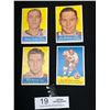 Image 1 : Lot of 4 1956-57 Chicago Black Hawks Trading Cards: Bob Bailey, Gus Mortson, Jim Thomson, Elmer Vask