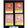 Image 1 : Lot of 4 1956-57 Boston Bruins Trading Cards: Bob Armstrong, Leo Labine, Fernie Flaman, Fleming Mack