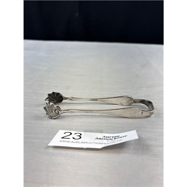 Fancy Antique Sugar Tongs 1877 Niagra Falls Silver Co.