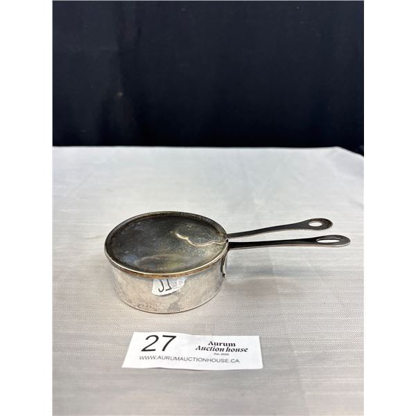 A Small "Meridan" Silver Company Sauce/Butter Pan + Lid 1920's